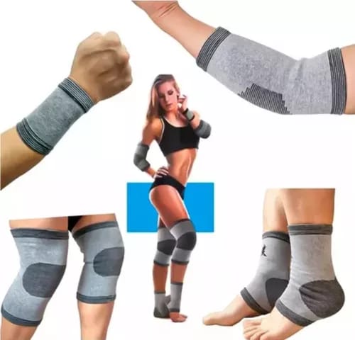 Set de protectores de Compresión de Soporte (rodilleras, muñequeras, coderas y tobilleras)